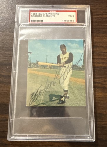 Roberto Clemente 1964 Kahn's Wieners card