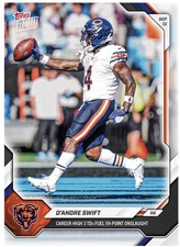 2026 Topps Now NFL Card #12 D’Andre Swift Chicago Bears PRESALE