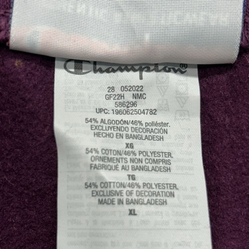 Nuevo con etiquetas Pantalones deportivos Champion de vellón para hombre XL Borgoña cintura elástica cordón - Imagen 10 de 11