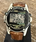 Vintage Timex Atlantis 100 Digital Watch INDIGLO 100m 1990s Rare