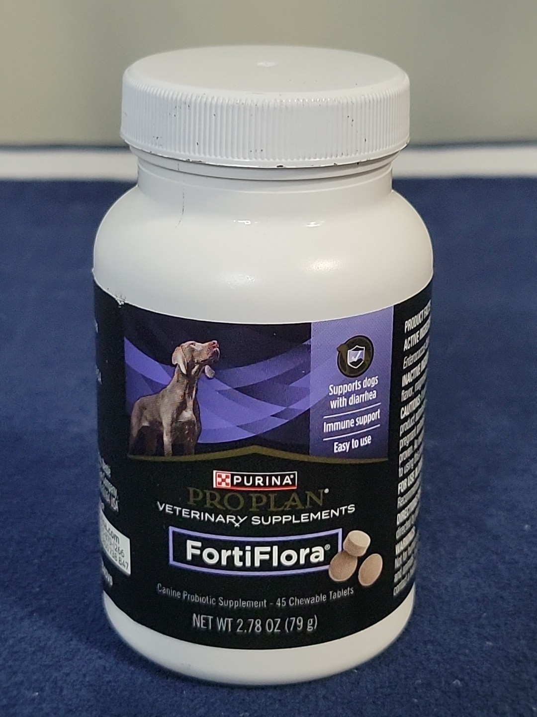 Purina Pro Plan FortiFlora Probiotic Supplements Dog 45 Chewables Exp 2/26