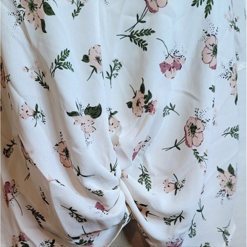 Sienna Sky Floral Top Front Knot Zippered Back Size Small - Picture 6 of 7