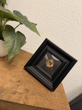 Bitco*n Münze ( Metall ) In Rahmen Luxus Kunst Art Design Deko Handarbeit Unikat