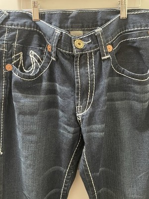 True Religion Joey Super T Denim Jeans Mens Size 36x34 Made In USA
