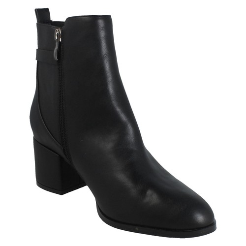 Ladies F5R1253 By Spot On Block Heeled Ankle Boot Retail Price £42.00 - Picture 6 of 19