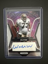 2025 Panini Prizm Black - Willie Roaf #PS-WRF Prizmatrix Signatures Saints Auto