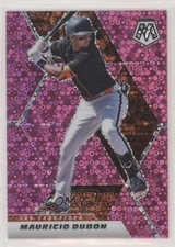2021 Panini Mosaic Quick Pitch Pink Mosaic Prizm 20/20 Mauricio Dubon #125 0bs2