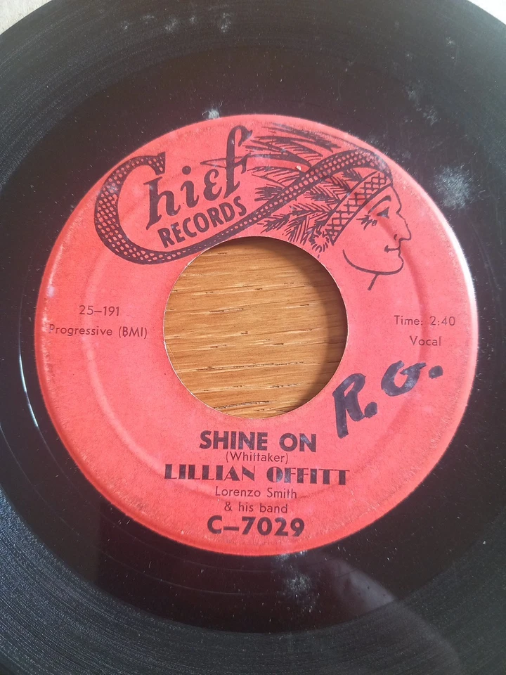 LILLIAN OFFITT Rare 45trs US 1961 "Shine on/Troubles" CHIEF Records - Photo 3/4