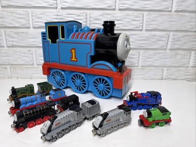 Thomas Take Along Talking Train 12pc Lot  With Carrying case. Tested