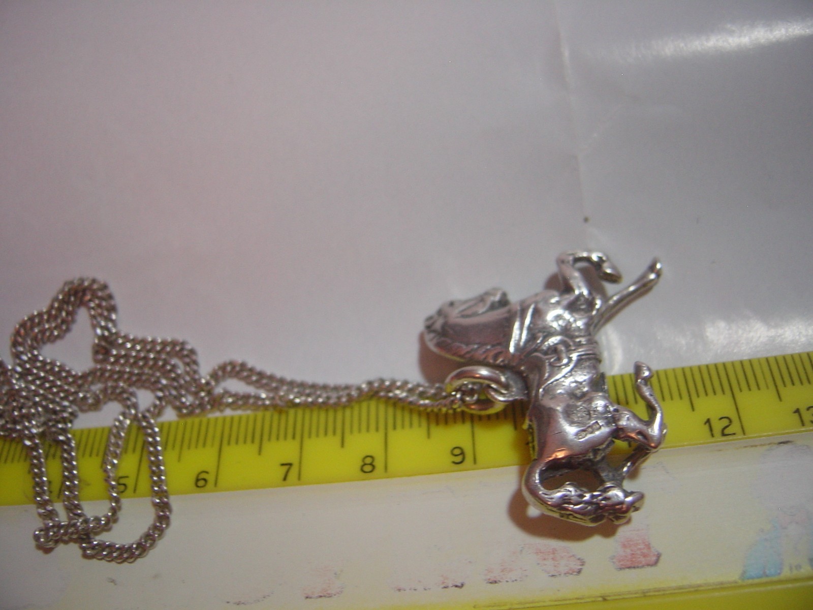 VINTAGE Solid Silver beautiful large prancing hor… - image 7