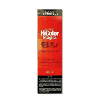 6 pack L'Oréal Excel HiColor HiLights Hair Color, Magenta / 1.2oz