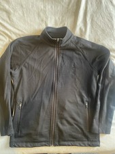Icebreaker Men’s Black Full Zip Mid Layer Jacket Medium 100% Merino Wool