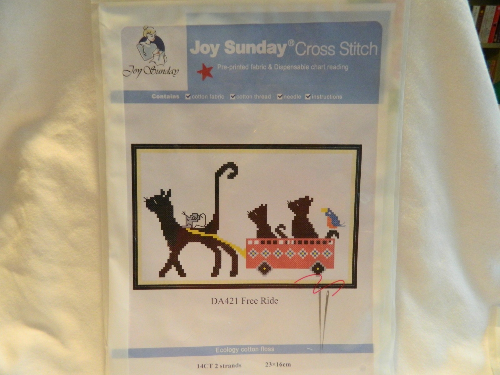 C-25 NEW JOY SUNDAY COUNTED CROSS-STITCH KIT &ldquo;FREE RIDE&rdquo;