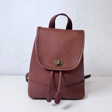Vintage Coach 9960 Daypack Tan Brown GLOVE TANNED LEATHER Made in the USA 1996