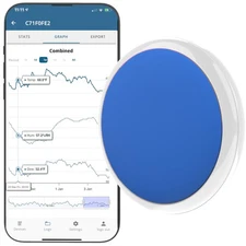 Bluetooth Compatible Thermometer, Hygrometer & Dew Point Sensor and Logger, S...