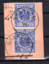 China Precursor V48d Pair Postmarked Luxury Letter Piece (DA3752