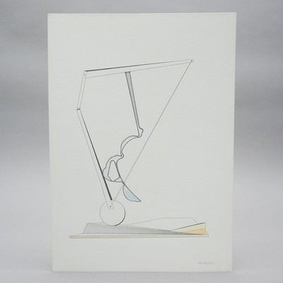 Nils Haglund original pencil drawing on sturdy paper around 1979 #020 P.ABI