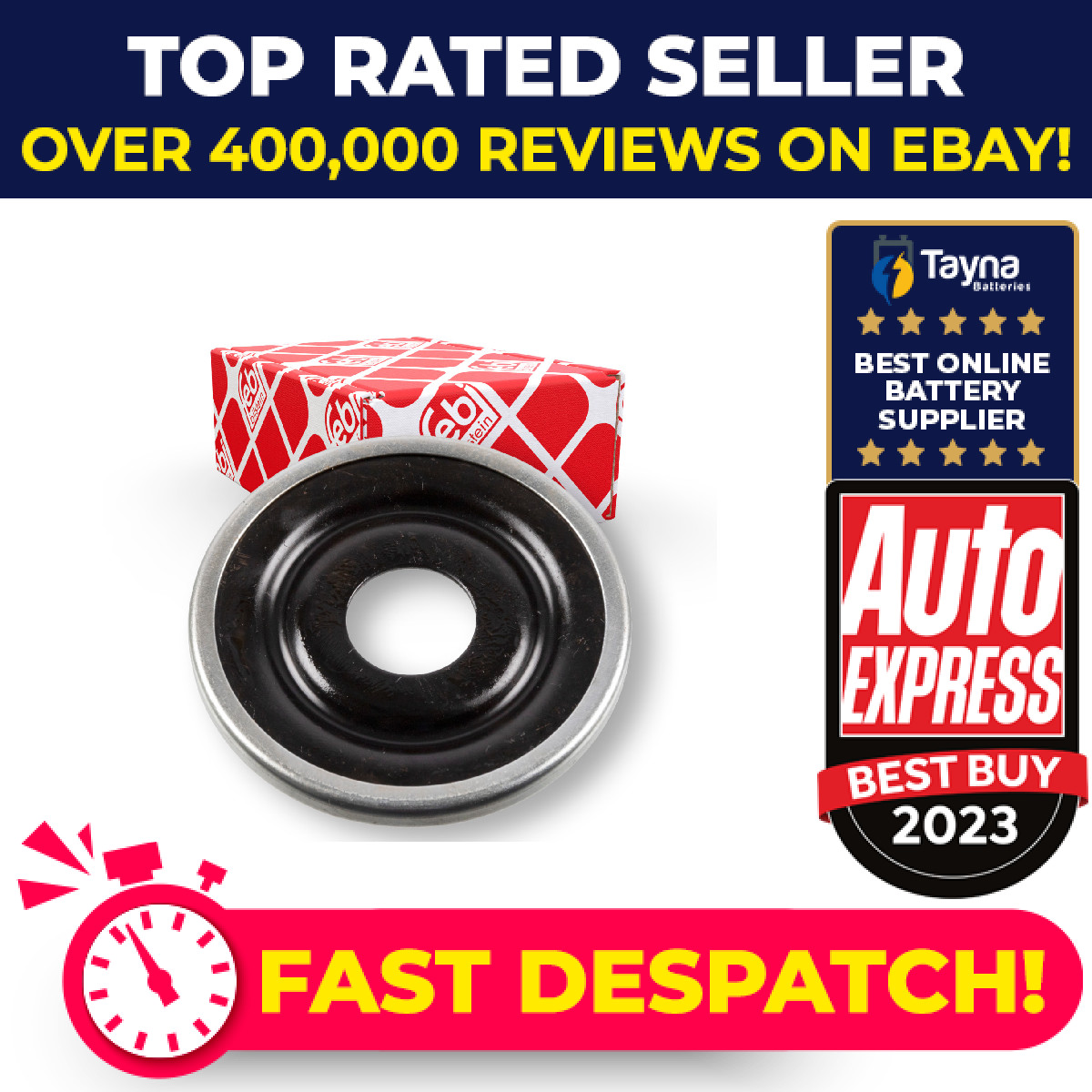 Strut Anti Friction Bearing fits DACIA DOKKER Front 1.2 1.3 1.6 1.5D 2012 on New