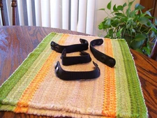 4 Black BW Nylon Double Snap Duty Belt Keepers Duty Gear Equipment Belt Holder