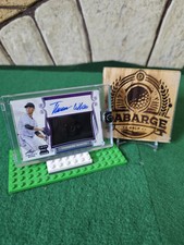 2023 Leaf Trinity Thomas White Button Patch Auto Purple #/10 / #PA-TW1 / Marlins