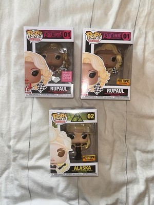 Rupaul And Alaska Drag Queens Funko Pop Set Of 3 - Diamond And Exclusives