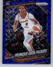 2025 Panini Prizm WNBA #98 Monique Akoa Makani Blue Velocity Prizms Basketball