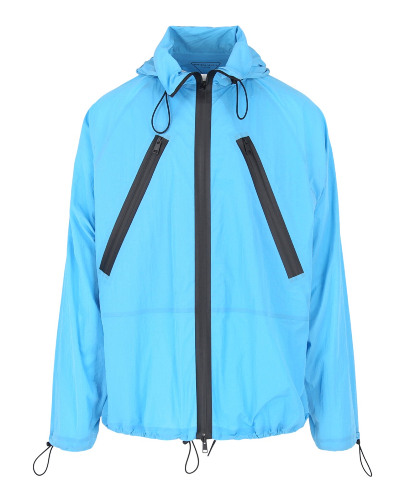 Bottega Veneta Mens Hooded Zip Lightweight Jacket