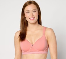 Breezies Women's Bra Sz 42B Comfort Breeze Seamless Underwire LT/PASPINK A631860