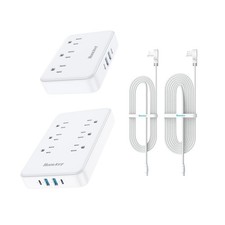 Huntkey EasyCombo Ultimate Power Bundle: 3-Outlet Cruise Power Strip  6-Outl...