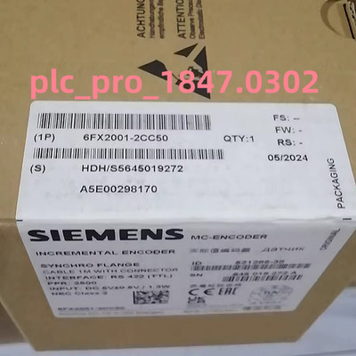 1PCS Brand New in Box Siemens 6FX2001-2CC50 Encoder 6FX2001-2CC50 Fast Shipment