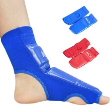 PU Leather MMA Boxing Muay Thai Foot Insteps Guards Feet Protector Martial Arts