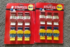 Staples Color Coding Organizational Metal Binder Clips Two Packages 24 Clips