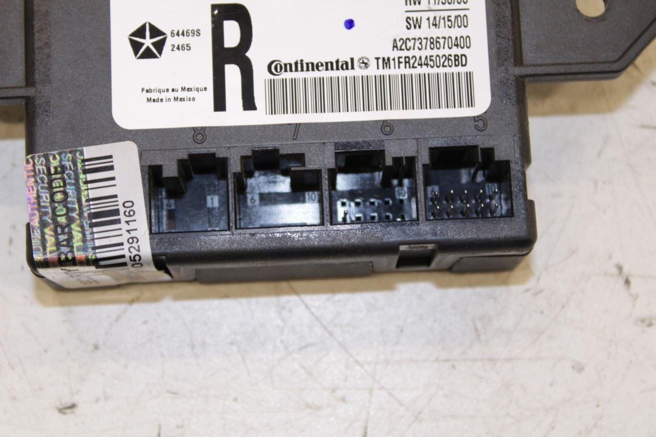 2014-16 Maserati Ghibli S Q4 3.0L Front Passenger Right Side Door Control Module