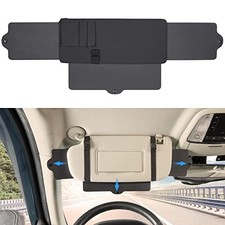 Car Sun Visor Sunshade Extender, Adjustable Sun Visor Protects 1Pack Black1