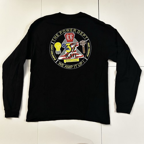 LIRR Long Island Railroad MTA Train Blue Long Sleeve T-Shirt SZ L - Picture 3 of 7