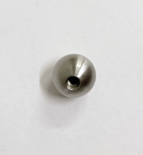 Edelstahl Kugel Ø 15 20 25 30 mm mit Gewinde M6 Vollkugel V2A massiv - Bild 3 von 5