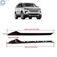 Right Windshield A-Pillar Molding Trim Pair Fit For Ford Explorer 2011-19 Black