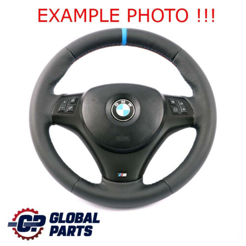 BMW  E81 E82 E87 E90 E91 E92 E93 NEW Leather M-Sport Thick Steering Wheel - Afbeelding 1 van 12