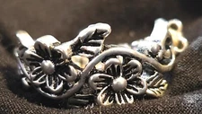 New Handmade Expandable Metal Flower Ring