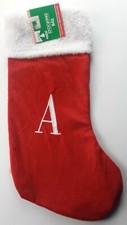 Christmas 16.5" Letter Stockings A/B/C/J/K/L/M/S Perfect 4 Christmas Gifts NEw