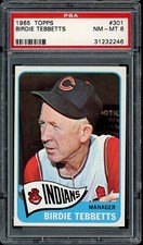 1965 Topps Baseball #301 Birdie Tebbetts PSA 8