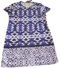 Just Love Womens 2X Blue/White Dress-Brand New-SHIPS N 24 HOURS