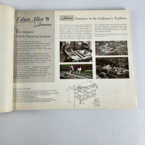 Ethan Allen Early American Furniture Catalog By Baumritter Catalog 1961-1962 - Picture 8 of 16
