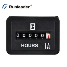 (AC110 to 250V)Mechanical Hour Meter TOT Track Engine for Lawn Mower Tractor