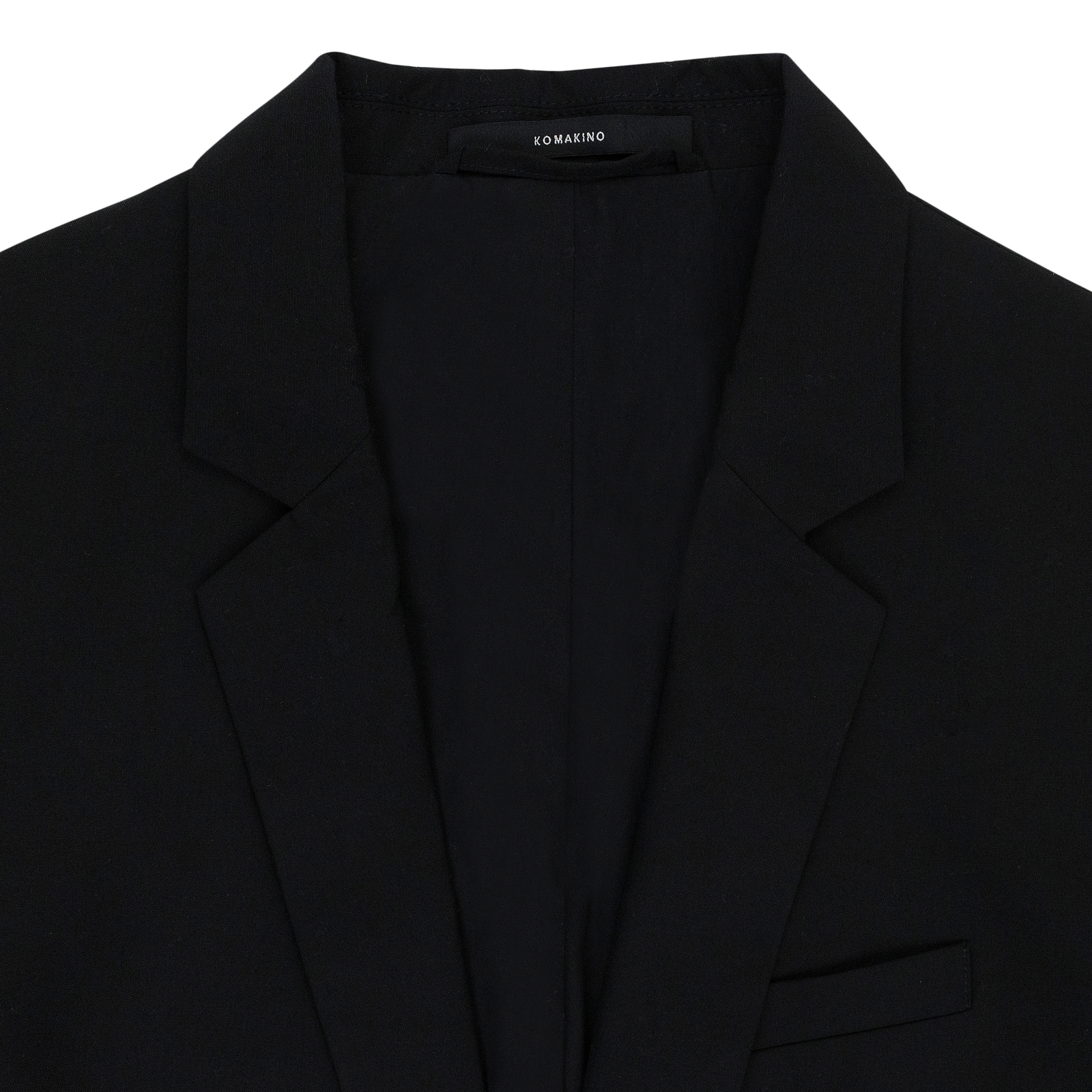 95-KMO-1003/L AW19-3220-WO-BK ЧЕРНЫЙ ПИДЖАК Komakino В СКЛАДКУ, СШИТЫЙ НА ЗАКАЗ, Размер L