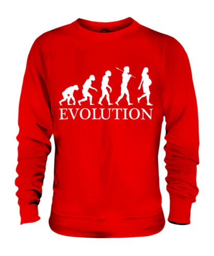 PREGNANT WOMAN EVOLUTION OF MAN UNISEX SWEATER MENS WOMENS LADIES GIFT PREGNANCY - Picture 1 of 16
