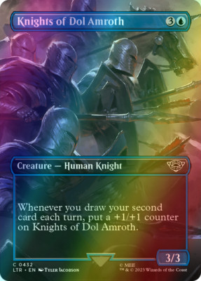 MTG ドル・アムロス/Dol Amroth【サージFoil】英 Knights of Dol Amroth SCENE BORDERLESS FOIL, The Lord of the Rings