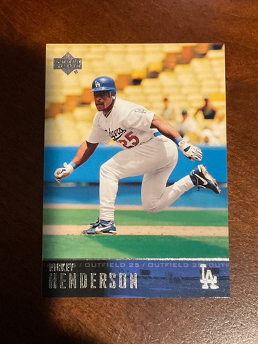 RICKEY HENDERSON YOU PICK CARDS FROM 1980-2005 A'S YANKEES BLUE JAYS PADRES METS - Picture 114 of 115