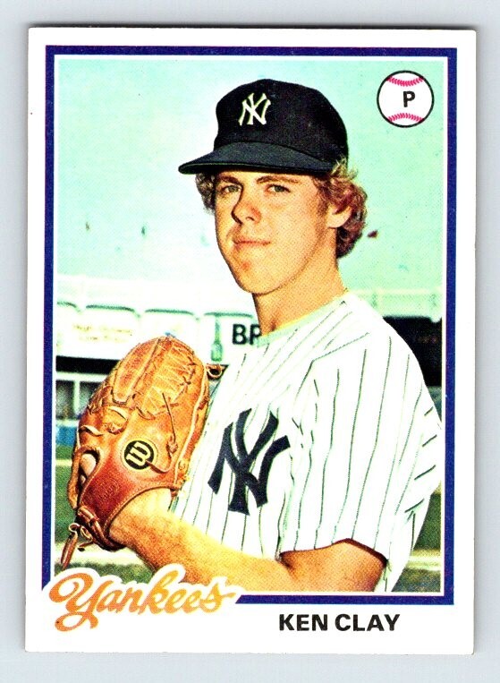 KEN CLAY New York Yankees 1978 Topps Baseball Card B182 | eBay
