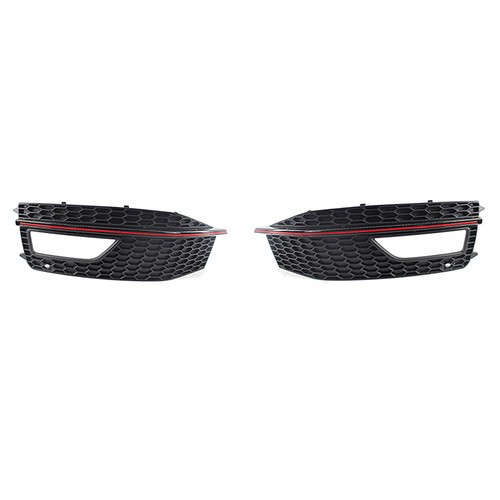 Front Bumper Fog Light Lamp Cover Grille Grill For Audi A4 B8.5 S-line 2012-2016 - Picture 7 of 8